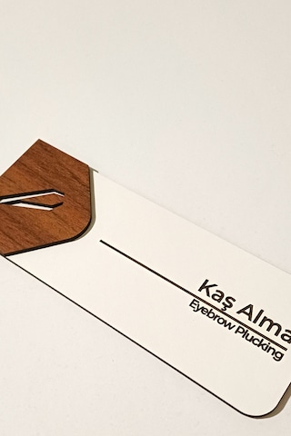 Kaş Alma Odası Kapı Tabelası 19x7 Cm Çift Katmanlı, Çift Taraflı Bantlı