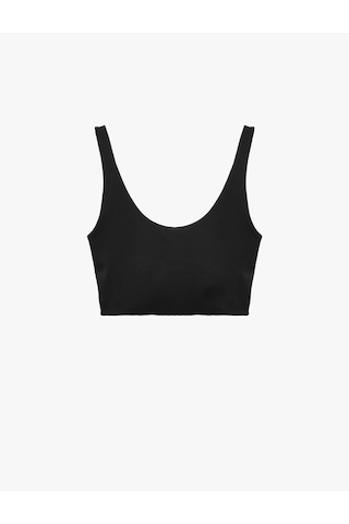 Koton Slim Fit Kolsuz U Yaka Sporcu Sütyeni Siyah 6wak30025nk Siyah