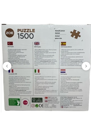 High Quality 1500 Parça Puzzle Göl Evi 1662