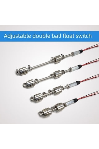Trendooze Ayarlanabilir Paslanmaz Çelik Çift Yüzer Bilyalı Su Seviye Sensörü - 1300mm Um54905-2, Yurt Dışından Montaj Kiti