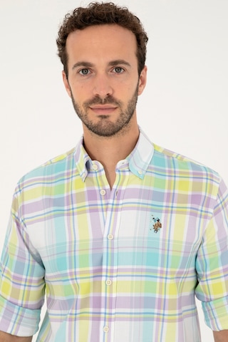 U.s. Polo Assn. Erkek Mint Gömlek Desenli 50283727-vr090 Mint