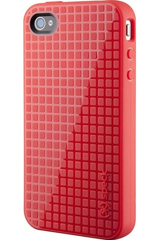 Speck Apple Uyumlu iPhone 4s/4 İle Pixelskin Hd Silikon Kılıf Kırmızı Kımırızı