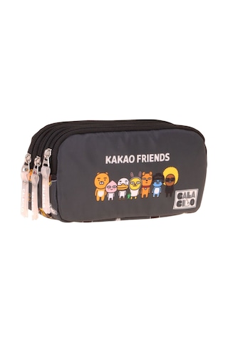 Calacilo Erkek Çocuk İlkokul Kalem Çantası - Kakao Friends Baskılı Siyah Renk Kakao Friends - C4079 Siyah - Gri