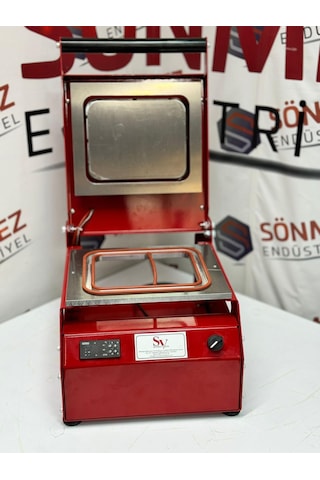 Sönmez Manuel Kase Kapatma 2 Gözlu Tabak Kapatma Makinesi Red