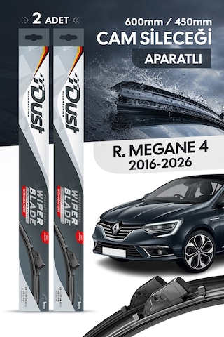Renault Megane 4 2016-2026 Uyumlu Silecek Takımı 600mm/450mm S9