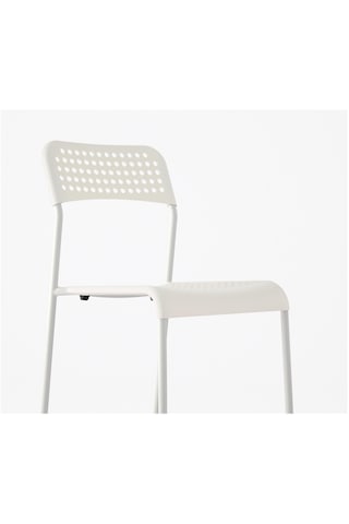 Plastik Sandalye, Beyaz Renk Meridyendukkan Salon-mutfak Sandalyesi