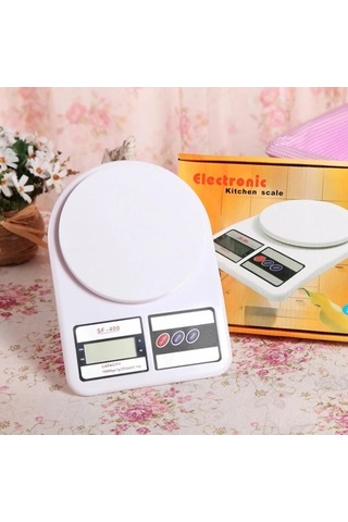 Wondernest Yüksek Hassasiyetli Gümüş Dijital Mutfak Terazisi 10kg 1g Gümüş