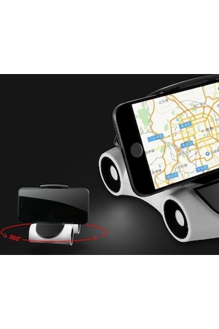 Araba Tasarımlı Araç İçi Telefon Tutucu 360 Dönebilen Ayarlı 5545 Çok Renkli