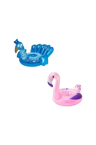 Flamingo & Tavus Kuşu Şekilli Bardaklık - 34127 Çok Renkli