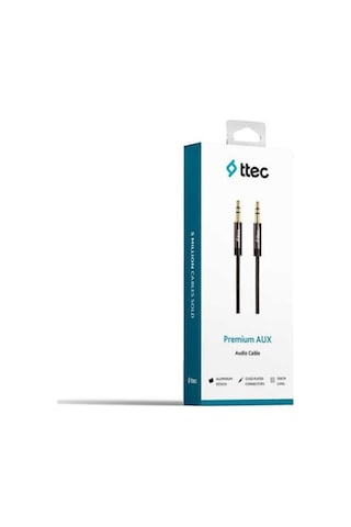 Ttec 2ak01 Stereo Premium Aux Ses Kablosu 3.5 Mm 1 M - Siyah