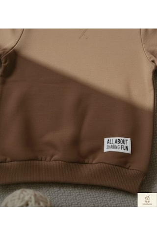 Minibohe Erkek Çocuk Sweatshirt Kahve Kahverengi