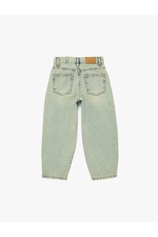 Koton Rahat Kesim Balon Form Denim Pantolon Lıght Indıgo 6skg40051ad Açık Mavi