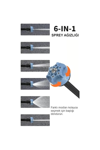 Yüksek Basınçlı Oto Araba Bahçe Yıkama Ve Temizleme Makinesi Çift