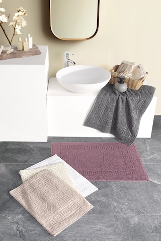 Pina Ayak Havlusu 5'li Havlu Paspas Seti Banyo Paspası Havlu Ayak Havlusu