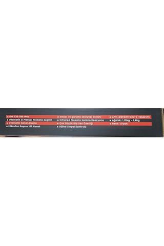 Spekon Vcl-2hh 2 El Uhf Telsiz Mikrofon