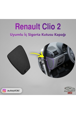 Renault Clio 2 Uyumlu İç Sigorta Kutusu Kapağı