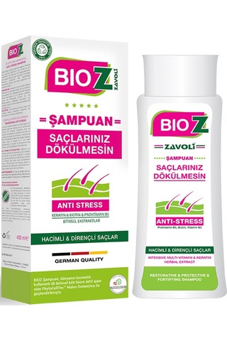Bioz Dirençli Saçlar için Stess Şampuan 400 ML