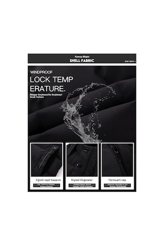 Yeni Erkek Kapüşonlu Orta Boy Şişme Mont Yeşil