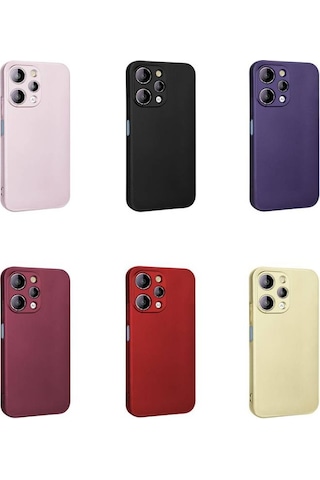 Xiaomi Redmi 12 İle Uyumlu Kılıf Soft Premium Yumuşak Silikon Telefon Kılıfı Kapak Gold