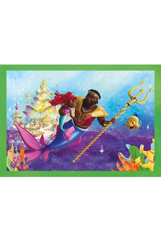 Clementoni 12-16-20-24 Parça Ariel Puzzle Varsayılan