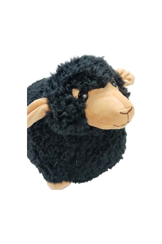 Sesli Koç Koyun Kuzu Peluş Oyuncak Hediyelik Uyku Arkadaşı 30 Cm Siyah