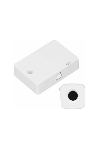 Geeroyoo Beyaz Yarı Gömülü Parmak İzi Çekmece Kilit - 360 Tanı, 0.5sn Hızlı Açma, Usb Acil Şarj, Anahtarsız Kullanım Pil Dahil Değil