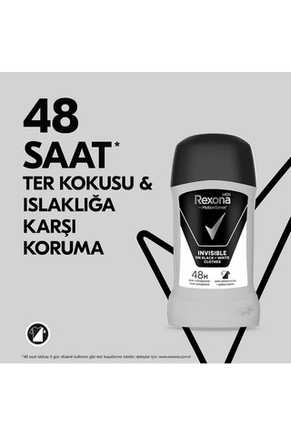 Men Motionsense Erkek Stick Deodorant Invisible On Black White Clothes 50 Ml