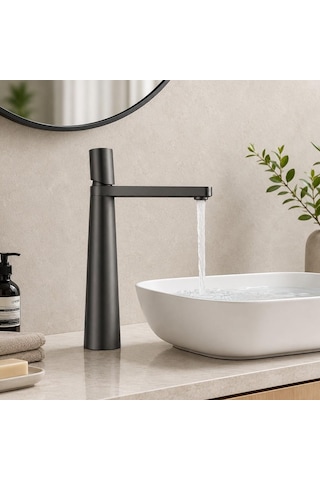 Arco Uzun Lavabo Bataryası Mat Füme