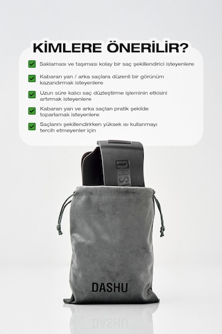 Kore Tarzı Katlanabilir Saç Şekillendirici, Düzleştirici Başlık Dashu Daily Perfect Downtech Fold