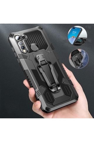 Samsung Galaxy Uyumlu A20s Zırh Tank Kılıf Yüksek Koruma