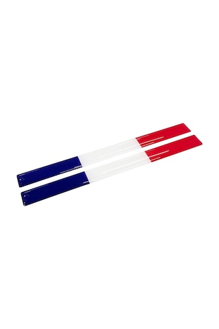 Fransa Bayrak 2'li Çubuk 3d Sticker