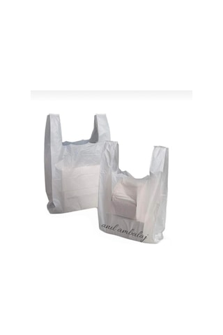 Beyaz Poşet Büyük Boy 1 Kg Market Manav Poşeti Hışır Atlet Poşet