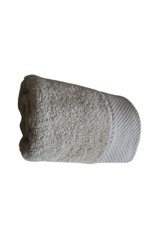 40x60 Pamuklu Jakarlı Bukle Havlu Bordürlü El Yüz Mutfak Havlusu Bej