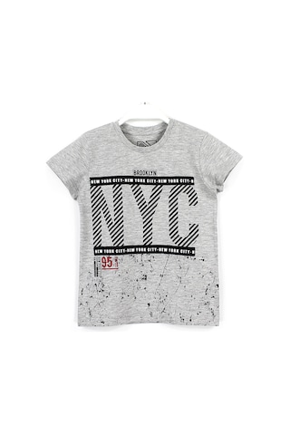 Nyc Brooklyn Baskılı Erkek Çocuk Tişörtü 6 7 8 9 10 11 14 15 Yaş