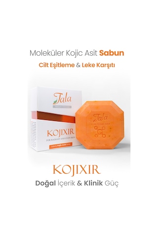 Tala Kojixir Moleküler Kojik Asit Sabunu Leke Karşıtı & Cilt Tonu Eşitleyici Zerdeçal Tanecikli 120 Gr 8682750475714 Zerdeçal