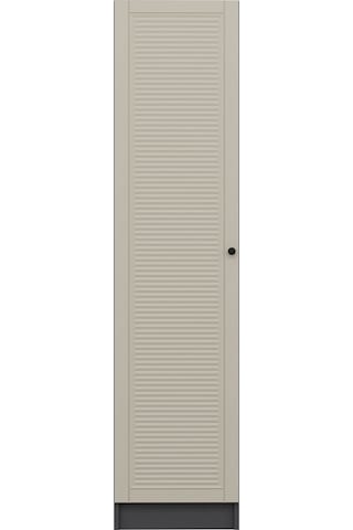 Minar Kale 1 Kapaklı Dolap Mebran Panjur 210cm - Antrasit/kumtaşı - Askılıklı Çok Renkli