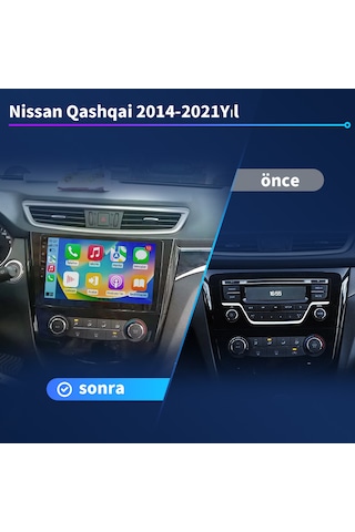 Nissan Qashqai 2014-2021yıl 4gb Ram 32gb Rom Carplay Multimedya