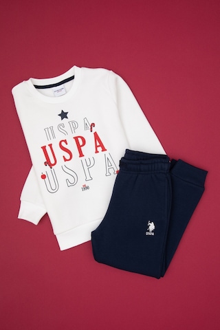 U.s. Polo Assn. Erkek Çocuk Beyaz Pijama Takım 50319068-vr013 Beyaz