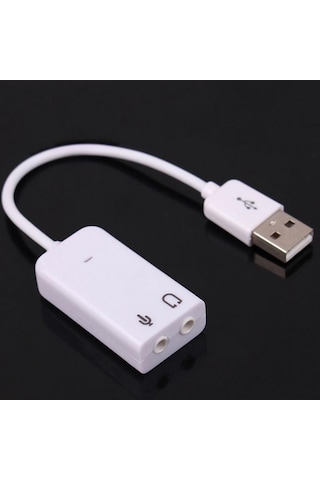 Harici Kablolu 7.1 Usb Ses Kartı 3.5mm Mikrofon Çevirici Dönüştür