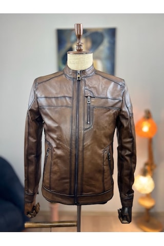 Always Leather Usta İşi Özel Dikim %100 Hakiki Deri 1803340015 Kahverengi
