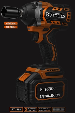 Butools ST -25 Turuncu 450 NM Akülü Somun Bijon Sökme Makinesi