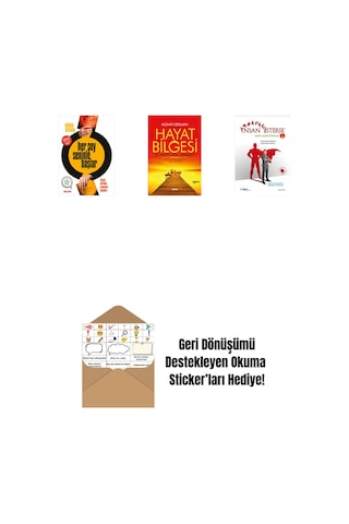 Her Şey Seninle Başlar + Hayat Bilgesi + İnsan İsterse - Azmin Zaferi Öyküleri 5 + Okuma Sticker'ları