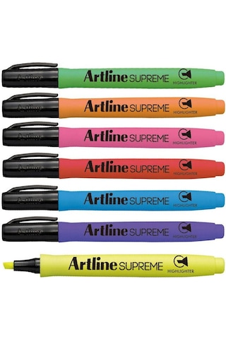 Artline Supreme Fosforlu Kalem 7 Renk Set