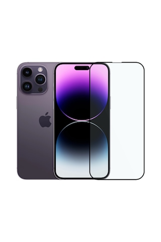 Safeus Tam Kaplayan Parmak İzi Bırakmayan Safir Ekran Koruyucu Cam , Apple Uyumlu iPhone 14 Pro Max İle