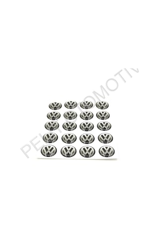 Volkswagen Anahtar Logosu 1 Adet 10mm 3c0837891 Siyah