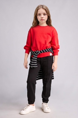 Defacto Okula Dönüş Relax Fıt Bisiklet Yaka Sweatshirt Kız Çocuk E6842a826aurd227 Kırmızı-rd227