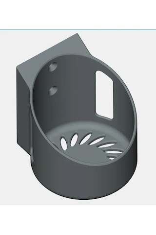 Buradabulabilirsin 3d Baskı Mesh Modem Router Duvar Askısı Havalandırmalı Vidalı Silindirik Wifi Cihazı Tutucu Siyah Bbz