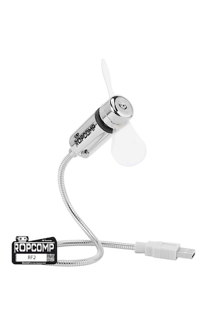 Ropcomp Mini Usb Led Fan + Type-c Dönüştürücü 1