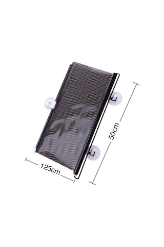 Zhltools Araba Araç Içi Katlanabilir Araç Oto Ön Cam Güneşlik Branda 50x125cm Siyah