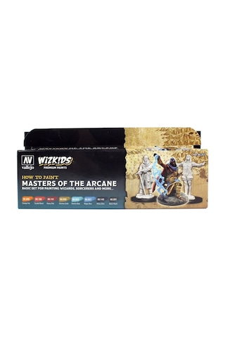 Vallejo 80257 8x8 Ml. Masters Of The Arcane, Wizkits Serisi Model Boyası Seti Renkli